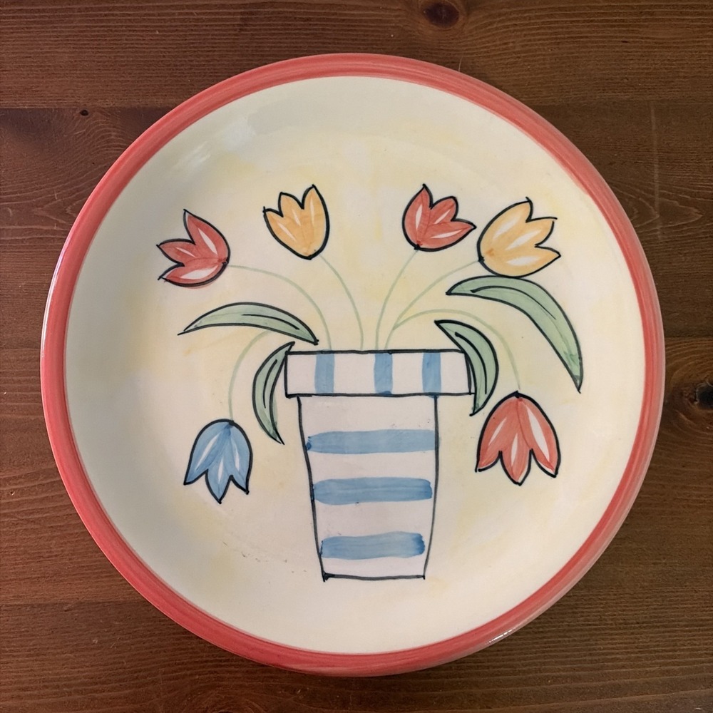 Emerald‎ Collection Floral Hand Painted Dinner Plate 10 1/4" Replacement Plate